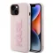 KARL LAGERFELD tok iPhone 15 KLHCP15S3DMBKCP (3D Logo Glitter) rózsaszín