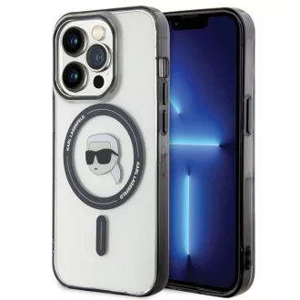   KARL LAGERFELD tok iPhone 15 Pro KLHMP15LHKHNOTK (Karl Head + MAG) átlátszó