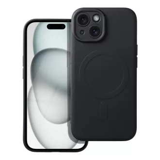SILICONE MAG COVER Magsafe kompatibilis tok iPhone 15 fekete