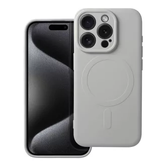   SILICONE MAG COVER Magsafe kompatibilis tok iPhone 15 Pro titanium