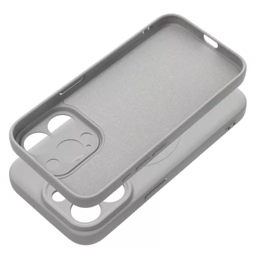 Silicone Mag Cover tok iPhone 15 PRO MagSafe kompatibilis titánszürke