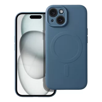 SILICONE MAG COVER Magsafe kompatibilis tok iPhone 15 kék