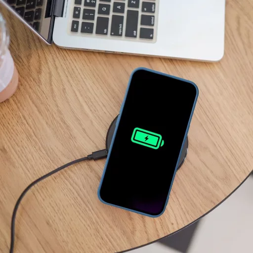 SILICONE MAG COVER Magsafe kompatibilis tok iPhone 15 kék
