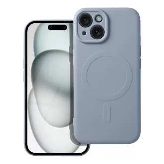   SILICONE MAG COVER Magsafe kompatibilis tok iPhone 15 világoskék