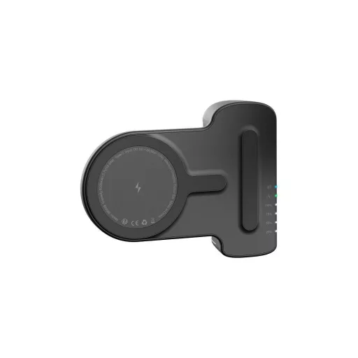 Veger MagSafe kompatibilis powerbank W0569 PD QC3.0 20W 5000 mAh fekete