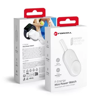   Forcell F-Energy powerbank Apple Watch-hoz Mini Power Watch 1A 2,5W 1200 mAh fehér