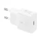 Samsung eredeti hálózati töltő USB-C + USB-C – USB-C kábel PD 3A 25W GaN EP-T2510XWEGEU fehér blister