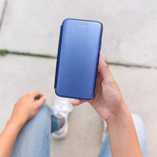 ELEGANCE Flip tok SAMSUNG S24 Plus sötétkék