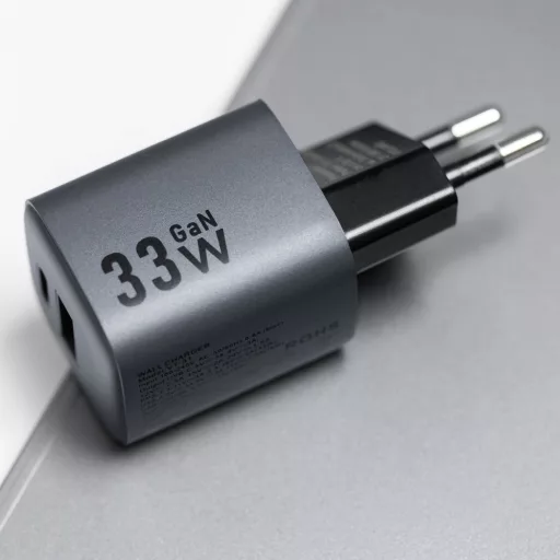Forcell F-Energy hálózati töltő GaN USB-C + USB-A QC4.0 PD 3A 33W VT-31 szürke