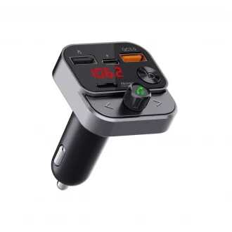   ART Bluetooth FM transmitter 5.0 + USB-A QC3.0 + USB-C (30W) FM-84B fekete