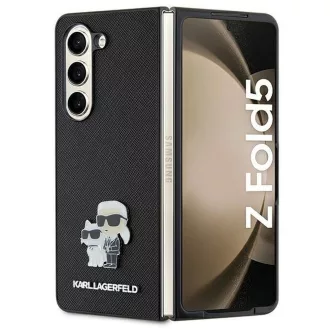   KARL LAGERFELD tok SAMSUNG Z Fold 5 KLHCZFD5SAKCNPK (Saffiano K&C PIN) fekete