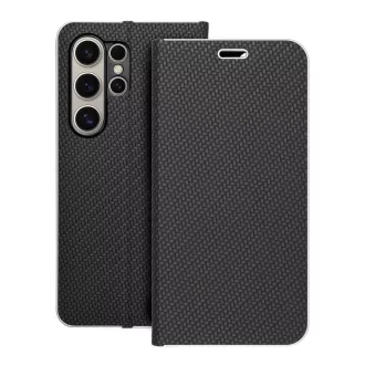 Luna Carbon Flip tok SAMSUNG S24 Ultra fekete