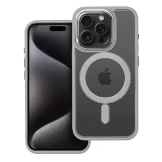   Color Edge Mag Cover tok iPhone 15 PRO  Magsafe kompatibilis titanium-szürke
