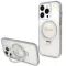 GUESS tok iPhone 15 Pro Magsafe kompatibilis GUHMP15LHRSGSD (Glitter Script Logo Ring stand) átlátszó