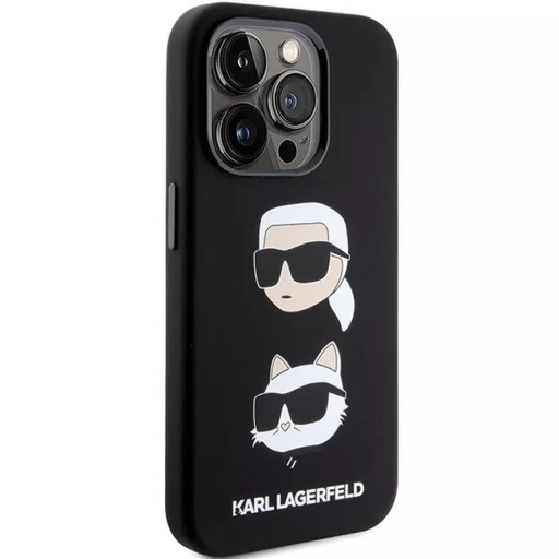 KARL LAGERFELD tok iPhone 15 Pro KLHCP15LSDHKCNK (Silicone KC) fekete