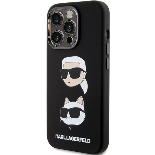 KARL LAGERFELD tok iPhone 15 Pro Max KLHCP15XSDHKCNK (Silicone KC) fekete