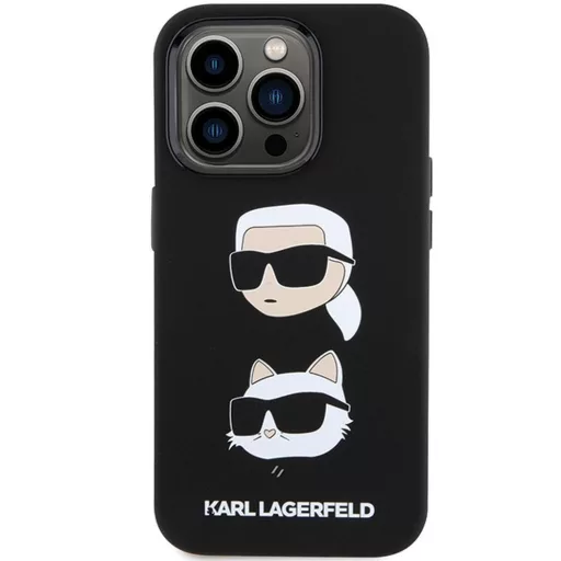 KARL LAGERFELD tok iPhone 15 Pro Max KLHCP15XSDHKCNK (Silicone KC) fekete
