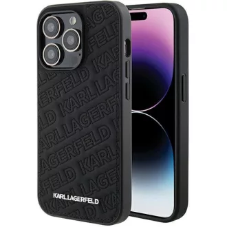   KARL LAGERFELD tok iPhone 15 Pro KLHCP15LPQKPMK (Quilted Pattern) fekete