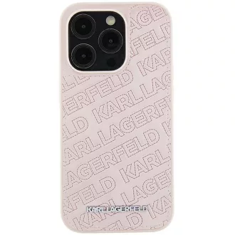   KARL LAGERFELD tok iPhone 15 Plus KLHCP15MPQKPMP (Quilted Pattern) rózsaszín