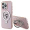 KARL LAGERFELD tok iPhone 15 Pro comaptible with MagSafe KLHMP15LHMRSKCP (Ringstand KC) rózsaszín