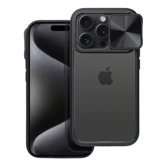 Slider tok iPhone 15 PLUS  fekete
