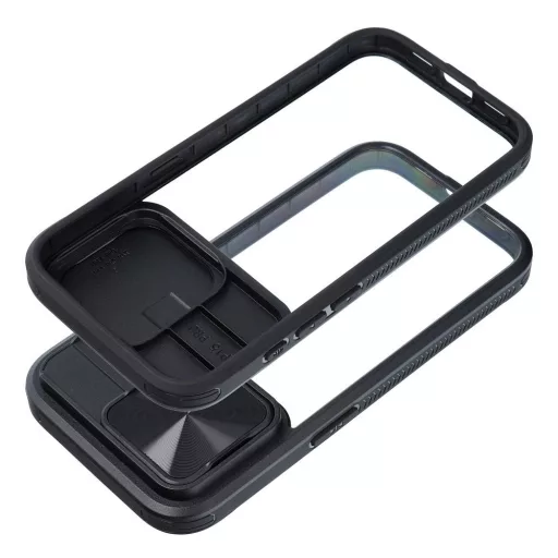 Slider tok iPhone 15 PLUS  fekete
