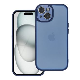 VARIETE Variete Mag Cover tok iPhone 15 sötétkék
