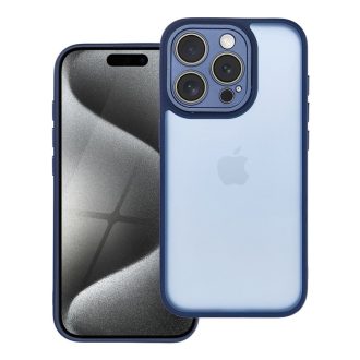 VARIETE Variete Mag Cover tok iPhone 15 Pro sötétkék