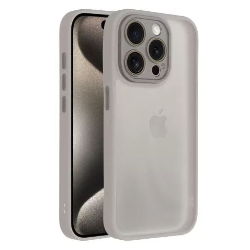 VARIETE Variete Mag Cover tok iPhone 15 Pro Max acélszürke
