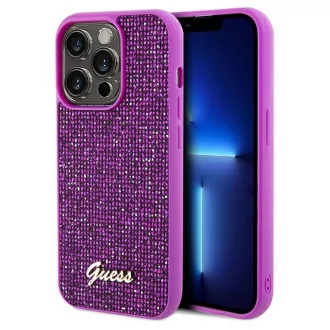   GUESS tok iPhone 14 Pro GUHCP14LPMSDGSF (Disco Script Metal) fuschia