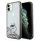 KARL LAGERFELD tok iPhone 11 KLHCN61LKCNSK (Liquid Glitter C) átlátszó
