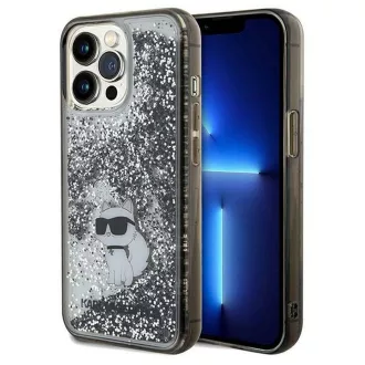   KARL LAGERFELD tok iPhone 13 Pro KLHCP13LLKCNSK (Liquid Glitter C) átlátszó