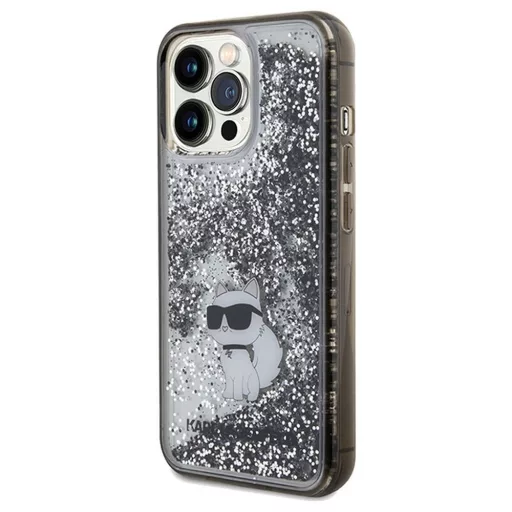 KARL LAGERFELD tok iPhone 13 Pro Max KLHCP13XLKCNSK (Liquid Glitter C) átlátszó