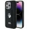 KARL LAGERFELD tok iPhone 14 Pro Max KLHCP14XGSACHPK (Gripstand Saffiano choupette PIN) fekete