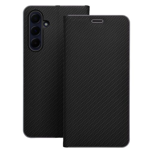 Luna Carbon Flip tok Xiaomi Redmi 13C / POCO C65 fekete
