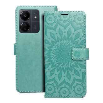 Mezzo Flip tok XIAOMI Redmi 13C / POCO C65 mandala zöld