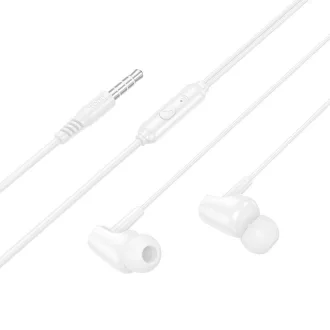 Hoco vezetékes fülhallgató 3,5 mm jack M112 fehér
