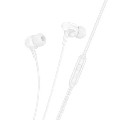Hoco vezetékes fülhallgató 3,5 mm jack M112 fehér
