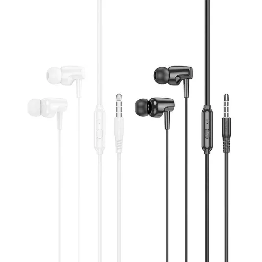 Hoco vezetékes fülhallgató 3,5 mm jack M112 fehér