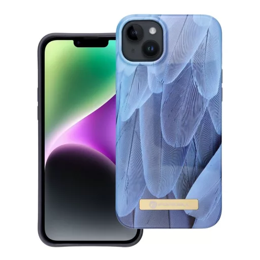 Forcell F-Protect Mirage tok iPhone 14 PLUS  Magsafe kompatibilis kék bird