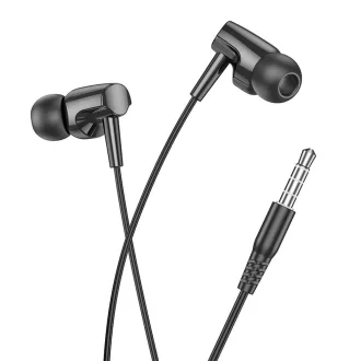 Hoco vezetékes fülhallgató 3,5 mm jack M112 fekete
