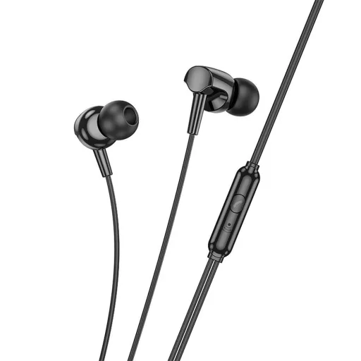 Hoco vezetékes fülhallgató 3,5 mm jack M112 fekete