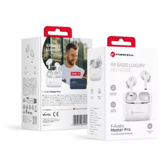   Forcell F-Audio vezeték nélküli fülhallgató Master Pro TWS fehér