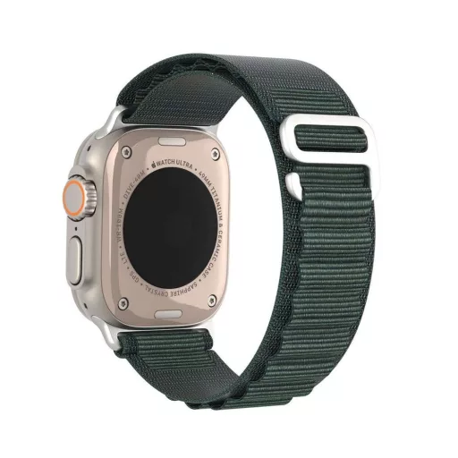 DUX DUCIS GS nylon szíj Apple Watch 42 / 44 / 45 / 49 mm olíva