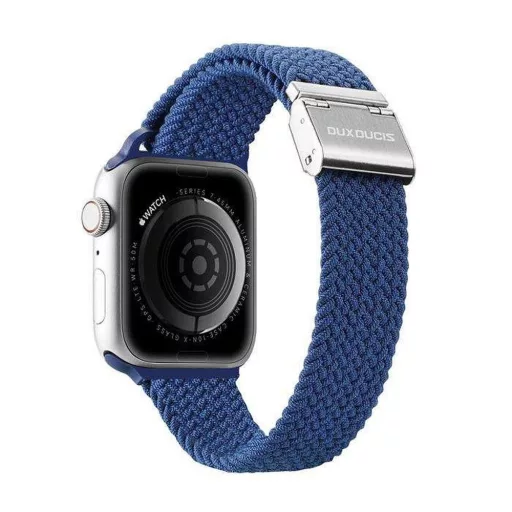DUX DUCIS MIXTURE PRO rugalmas fonott szíj Apple Watch 38 / 40 / 41 mm kék