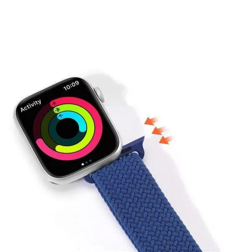 DUX DUCIS MIXTURE PRO rugalmas fonott szíj Apple Watch 38 / 40 / 41 mm kék
