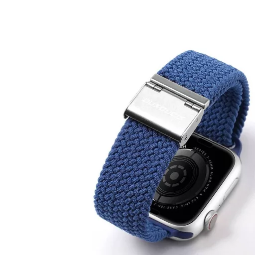 DUX DUCIS MIXTURE PRO rugalmas fonott szíj Apple Watch 42 / 44 / 45 / 49 mm kék