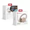 Forcell F-Audio vezeték nélküli fejhallgató Touch Beat ANC bézs