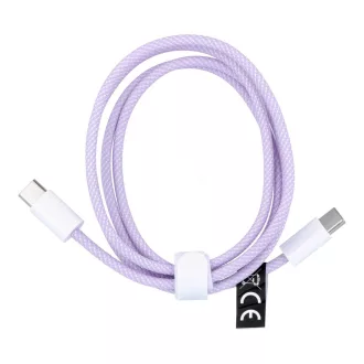 USB-C – USB-C kábel C263 PD QC3.0 3A 60W 1 m lila