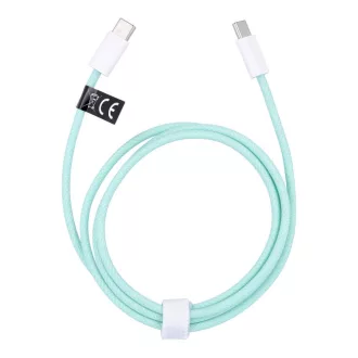 USB-C – USB-C kábel C263 PD QC3.0 3A 60W 1 m zöld